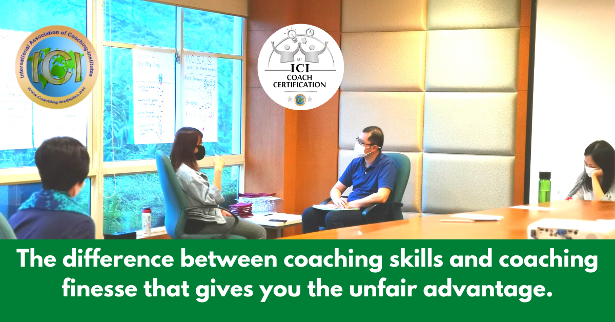 ICI coaching certification finesse that gives you unfair advantage