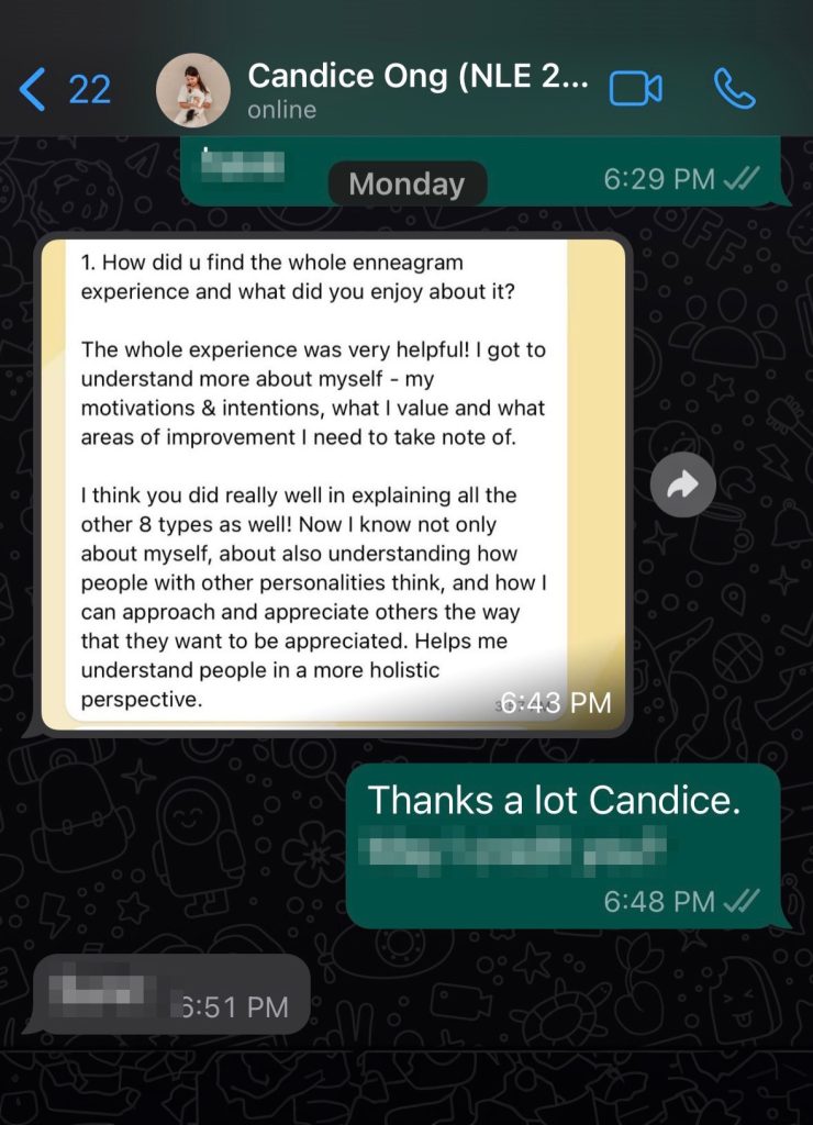 NLE Practitioner successes - Candice